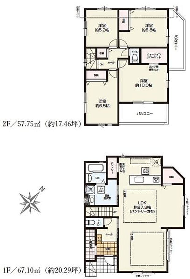 《間取り》■リビング中心の新生活。光を取り入れる開放的な設計で居心地の良い時間を演出します。