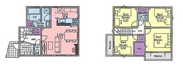 《間取り》■リビング中心の新生活。光を取り入れる明るく開放的な設計で居心地の良い時間を演出します。