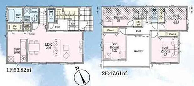 《間取り》■リビング中心の新生活。光を取り入れる明るく開放的な設計で居心地の良い時間を演出します。