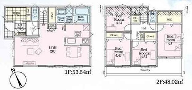 《間取り》■リビング中心の新生活。光を取り入れる明るく開放的な設計で居心地の良い時間を演出します。