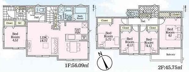 《間取り》■リビング中心の新生活。光を取り入れる明るく開放的な設計で居心地の良い時間を演出します。
