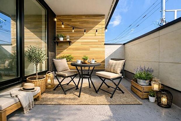 ■本画像は家具や小物の配置をCGで作成しており、実際に現地に家具や小物は置かれておりません。また、価格に家具や小物は含まれておりません。