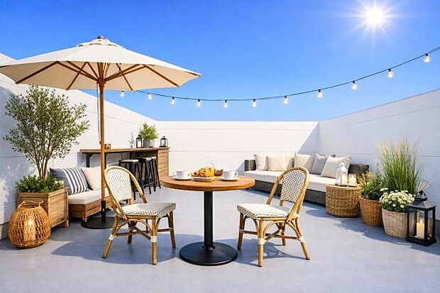 ■本画像は家具や小物の配置をCGで作成しており、実際に現地に家具や小物は置かれておりません。また、価格に家具や小物は含まれておりません。