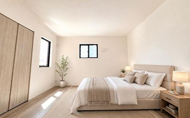 《寝室》　■個の時間をたっぷり楽しめる快適空間です。居住中のため居室にベッド等に荷物がありますが、画像はCG加工により消去しており現況とは異なります。