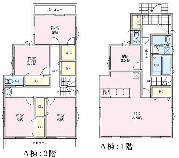 《間取り》■リビング中心の新生活。光を取り入れる開放的な設計で居心地の良い時間を演出します。