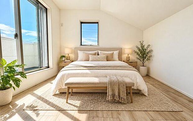 《洋室》 ■個の時間をたっぷり楽しめる快適空間です。本画像は家具家電や小物の配置をCGで作成しており、実際に現地に家具家電や小物は置かれておりません。また、価格に含まれておりません。