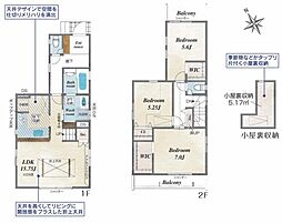 1号棟相模原市南区新築戸建 2WIC 小屋裏収納