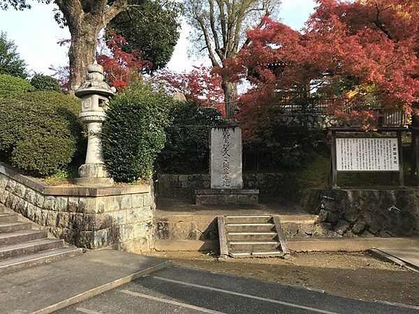 日野誕生院まで565m、浄土真宗本願寺派の仏教寺院。誕生院（たんじょういん）とも呼ばれる。