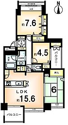 ティアラ・セントワンズ 3LDKの間取り