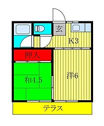 間取図画像 2K