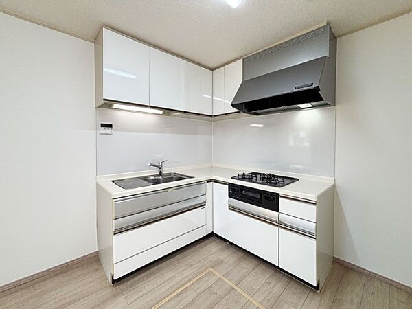 ご家族みんなで調理ができる位のスペースを実現したキッチン空間となっております。みんなで作った料理を召し上がりながらの会話は至福のひとときになるはずです。