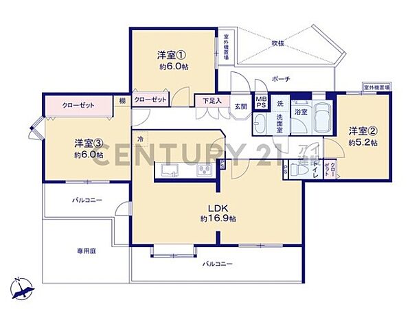 間取りを拡大表示