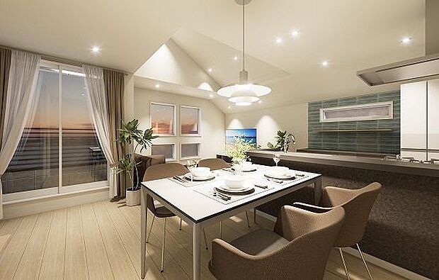 建物完成予想パース（LDK）