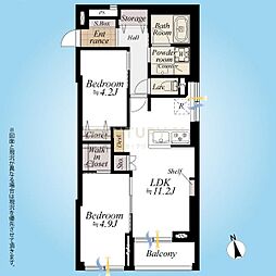 間取図画像 1SLDK