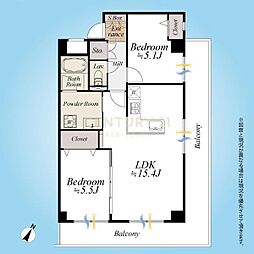 間取図画像 2LDK