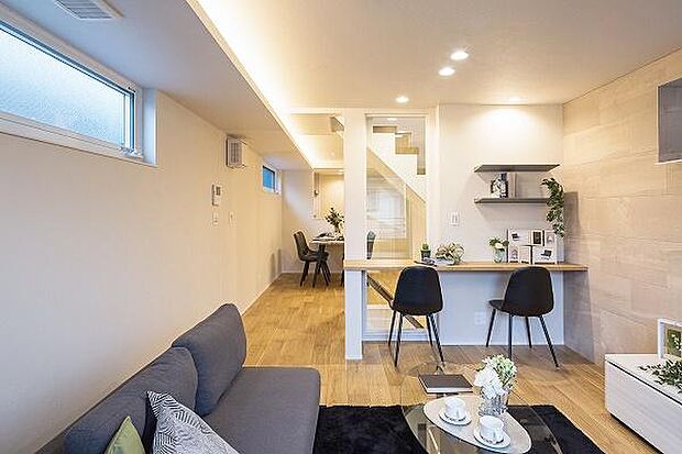 リビングダイニングルーム/建物堂々完成!現地にて実際に全館空調システムを体験いただけます!