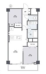 秀和第2北青山レジデンス 2LDKの間取図画像