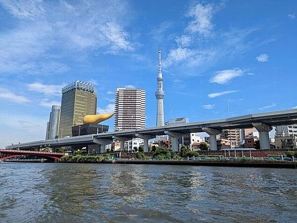 隅田川まで350m