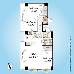 セブンスターマンション大森 3LDKの間取図画像