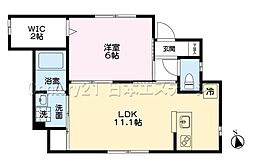 ソフィーネ西小山 1LDKの間取図画像