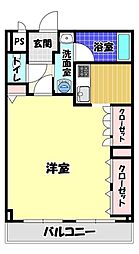 シィダーヴィレッジ 1Kの間取図画像