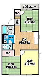 グリーンヒル小金台 D棟 2階/-