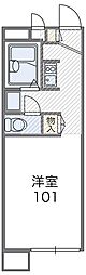 レオパレスシェルクール 1Kの間取図画像