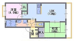ディアス21 2LDKの間取図画像