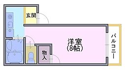 間取図画像 1K