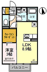 間取図画像 1LDK