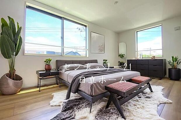 《寝室》　■本画像はCGで作成しており、実際に現地に家具は置かれておりません。また、価格に家具は含まれておりません。