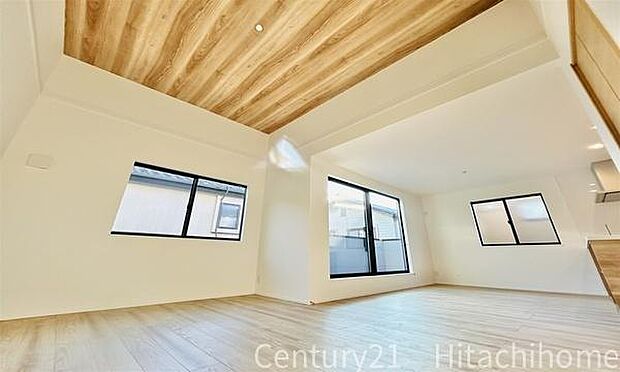 《リビングダイニング》 ■開放的で広いリビング。のびのびとくつろげるリビングは、家族のコミュニケーションの場として、みんなが集まる暖かな場所に。