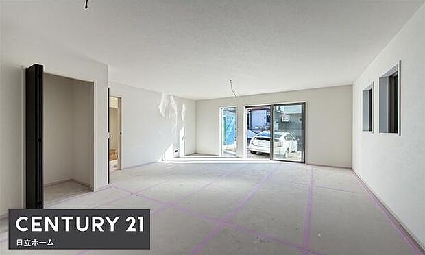 《リビングダイニング》 ■開放的で広いリビング。のびのびとくつろげるリビングは、家族のコミュニケーションの場としてみんなが集まる場所に。