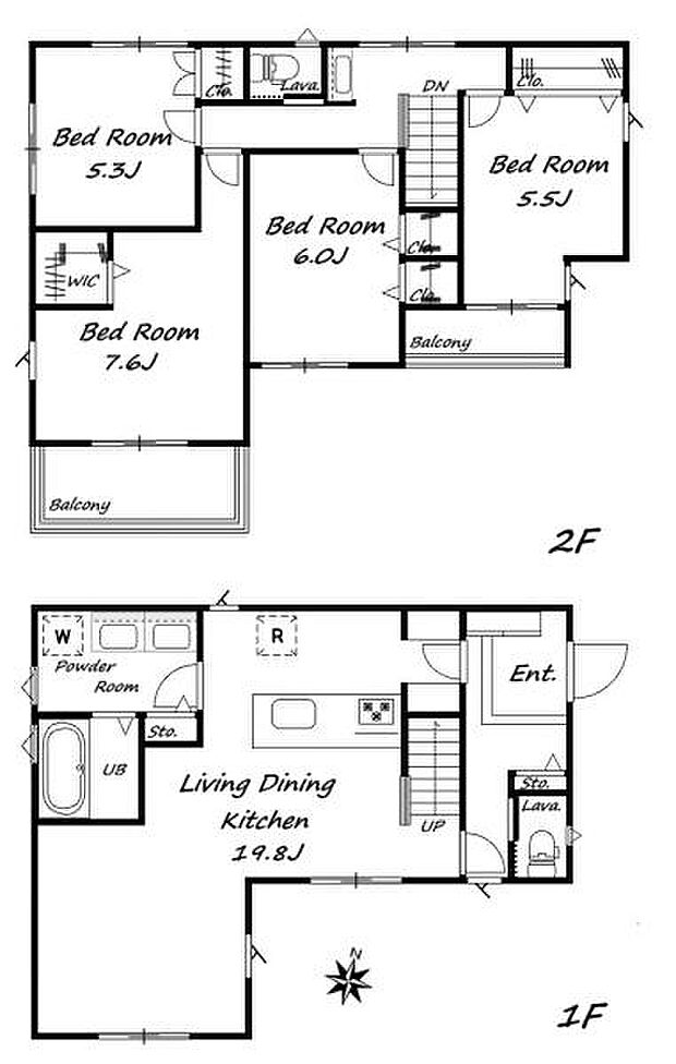 参考建物面積:106.92平米 価格:2000万円 ■カースペース2台可(車種による)■ダブルボウル洗面■2階セカンド洗面他■