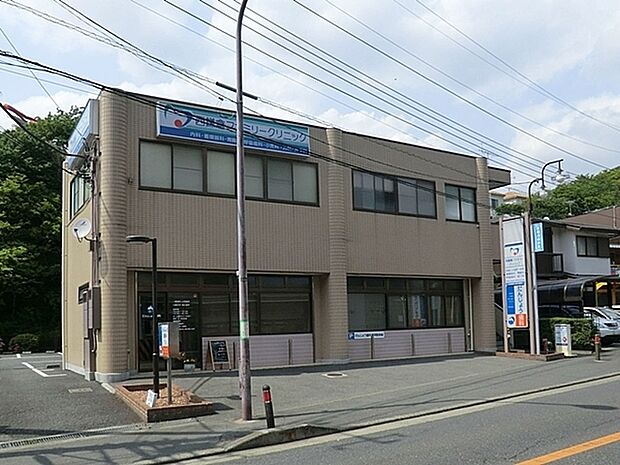 西鎌倉ファミリークリニックまで875m、9時から12時、15時18時 休診日 木土PM 日祝