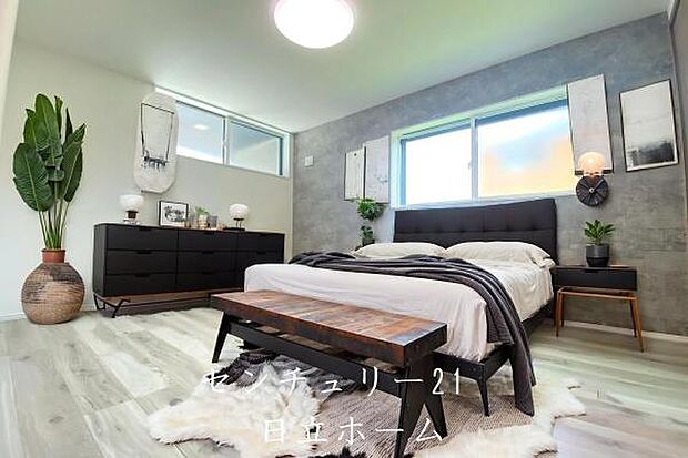 《寝室》 ■本画像はCGで作成しており、実際の現地家具はCGにより消去し本画面を作成しております。また、価格に家具は含まれておりません。