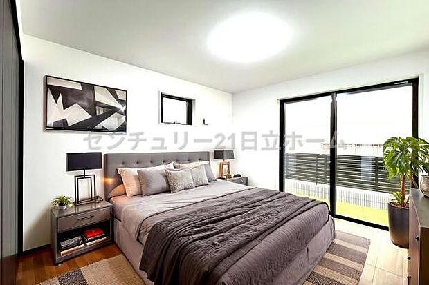 《寝室》　■本画像は家具の配置をCGで作成しており、実際に現地に家具は置かれておりません。また、価格に家具は含まれておりません。