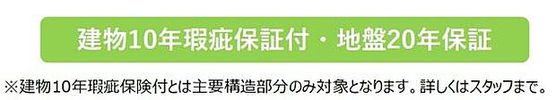 建物や土地にも安心の保証付きです