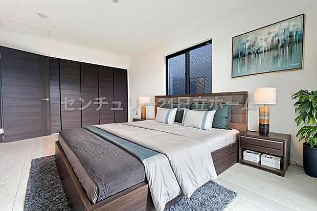 《寝室》 ■本画像はCGで作成しており、実際の現地家具はCGにより消去し本画面を作成しております。また、価格に家具は含まれておりません。