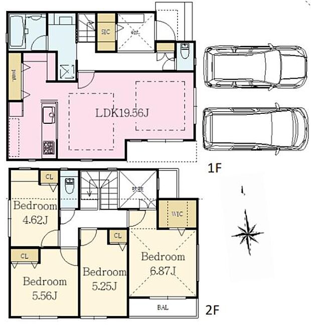 《間取り》■リビング中心の新生活。光を取り入れる開放的な設計で居心地の良い時間を演出します。