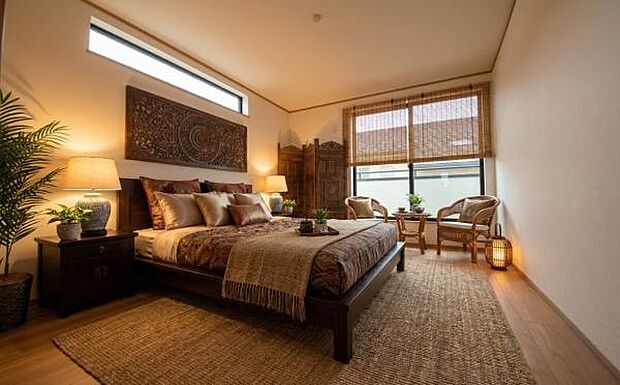 《寝室》　■個の時間をたっぷり楽しめる快適空間です。本画像は家具や小物の配置をCGで作成しており、実際に現地に家具は置かれておりません。また、価格に家具は含まれておりません。