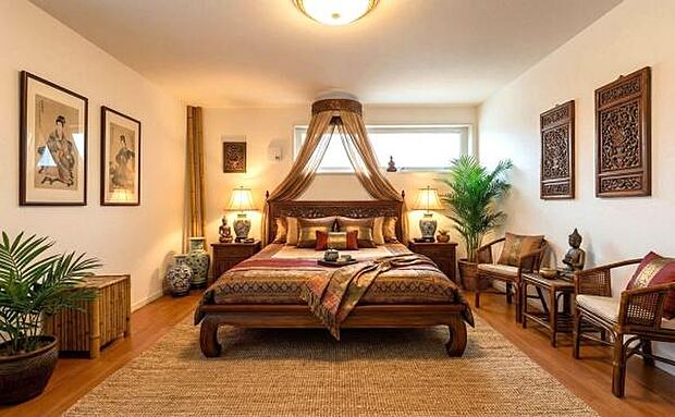 《寝室》 ■個の時間をたっぷり楽しめる快適空間です。本画像は家具や小物の配置をCGで作成しており、実際に現地に家具は置かれておりません。また、価格に家具は含まれておりません。