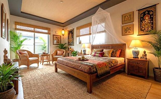 《洋室》 ■個の時間をたっぷり楽しめる快適空間です。本画像は家具や小物の配置をCGで作成しており、実際に現地に家具は置かれておりません。また、価格に家具は含まれておりません。