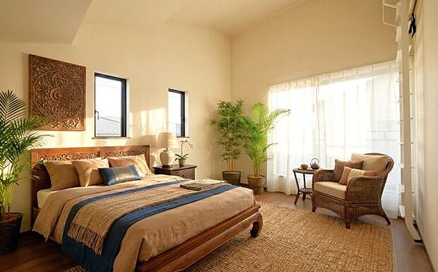 《洋室》　■個の時間をたっぷり楽しめる快適空間です。本画像は家具や小物の配置をCGで作成しており、実際に現地に家具は置かれておりません。また、価格に家具は含まれておりません。