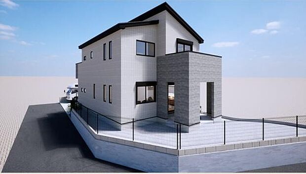 《完成予想図》 ■スタイリッシュかつ重厚感のある洗練された外観。ブラックをベースに仕上げ上品さを際立たせています。(イメージパースは実際と異なる場合があります)