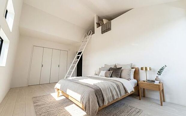 《寝室》 ■個の時間をたっぷり楽しめる快適空間です。本画像は家具や小物の配置をCGで作成しており、実際に現地に家具は置かれておりません。また、価格に家具は含まれておりません。