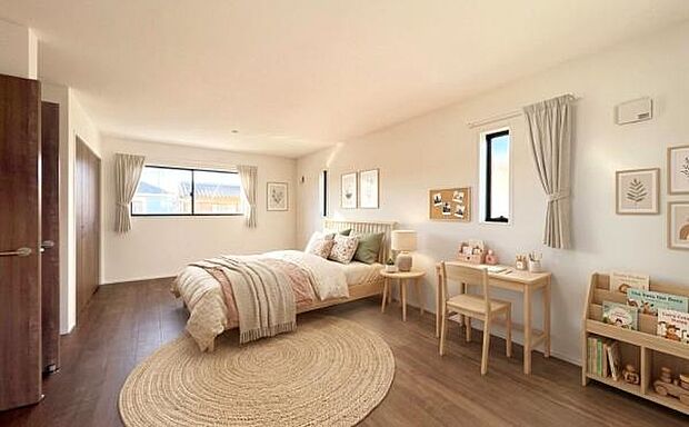 《子供部屋》 ■本画像は家具や小物の配置をCGで作成しており、実際に現地に家具や小物は置かれておりません。また、価格に家具や小物は含まれておりません。
