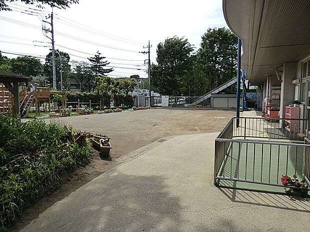 左近山保育園まで770m、自然豊かな園
