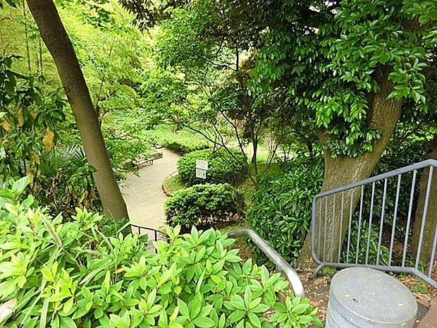 六ツ川中央公園まで1470m、山の斜面を利用した広々とした公園。緑豊かな園内には遊具もあり、お子様がのびのびと遊べます。