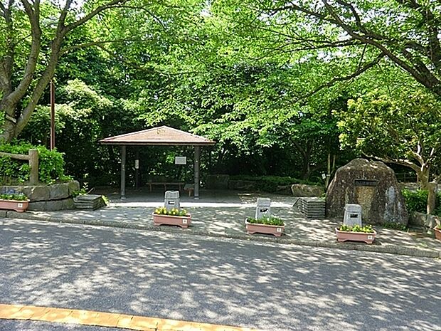 白山道奥公園まで1665m、散歩やウォーキングコースとして使われている方が多いです。